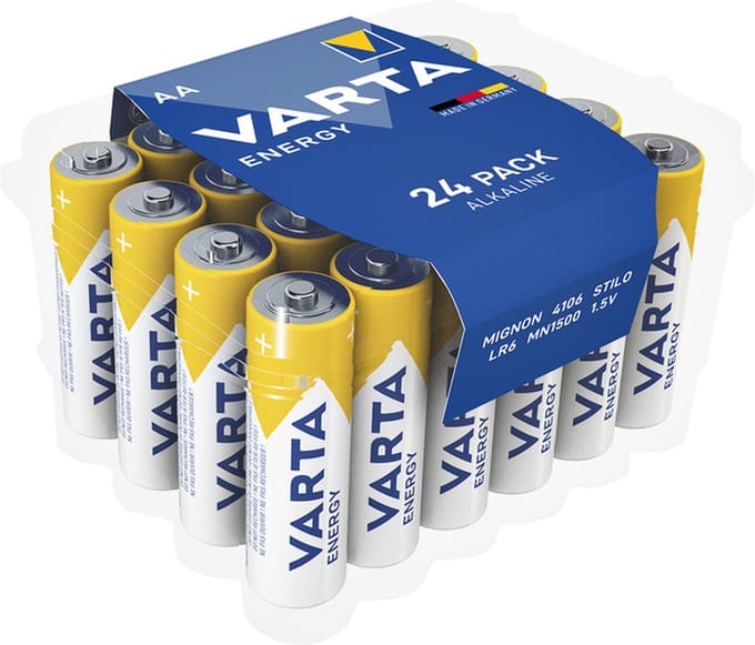 Batterij Varta energy 24 AA batterijen voordeelbox - 288 stuks