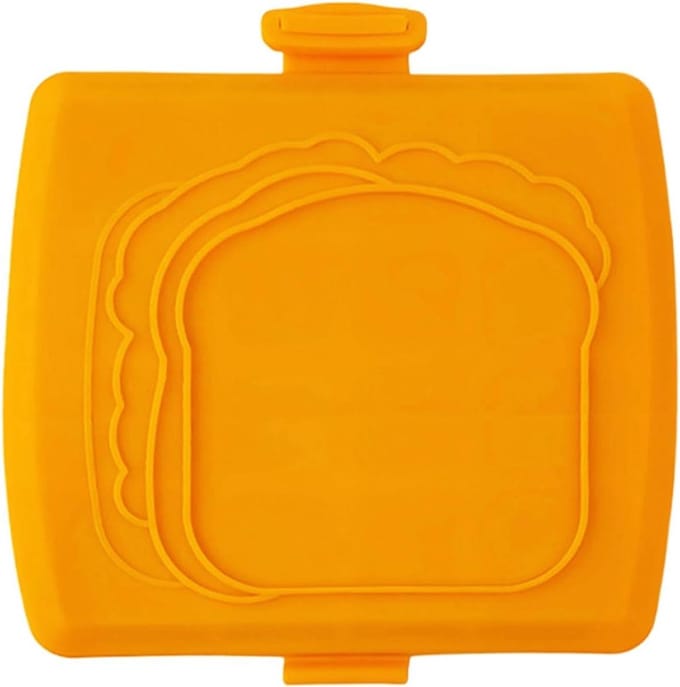 Sandwich Maker - Toastie Pers - Snelle Snacks Maken - Compact Draagbaar - 17 cm Breed - Oranje