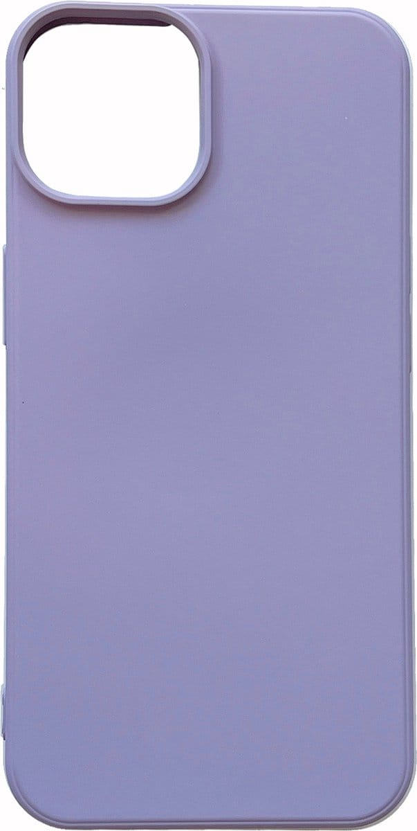Casemania Hoesje Geschikt voor Apple iPhone 14 Plus - Paars - Microfiber Siliconen Back Cover