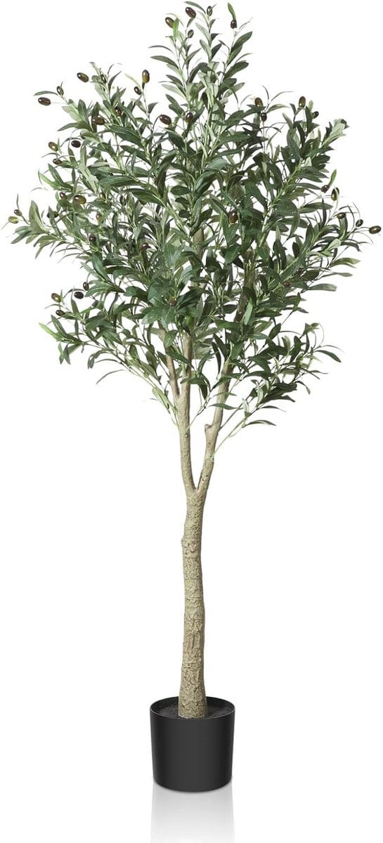 Kunstmatige Olijfboomplant 120 cm - Perfecte Decoratie voor Thuis en Kantoor