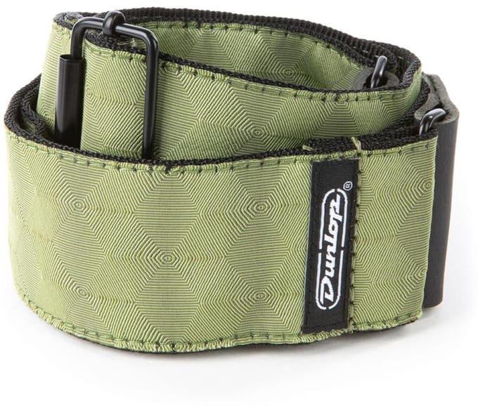 Dunlop D6710 Hexagon Echo Olijf Jacquard Gitaarband
