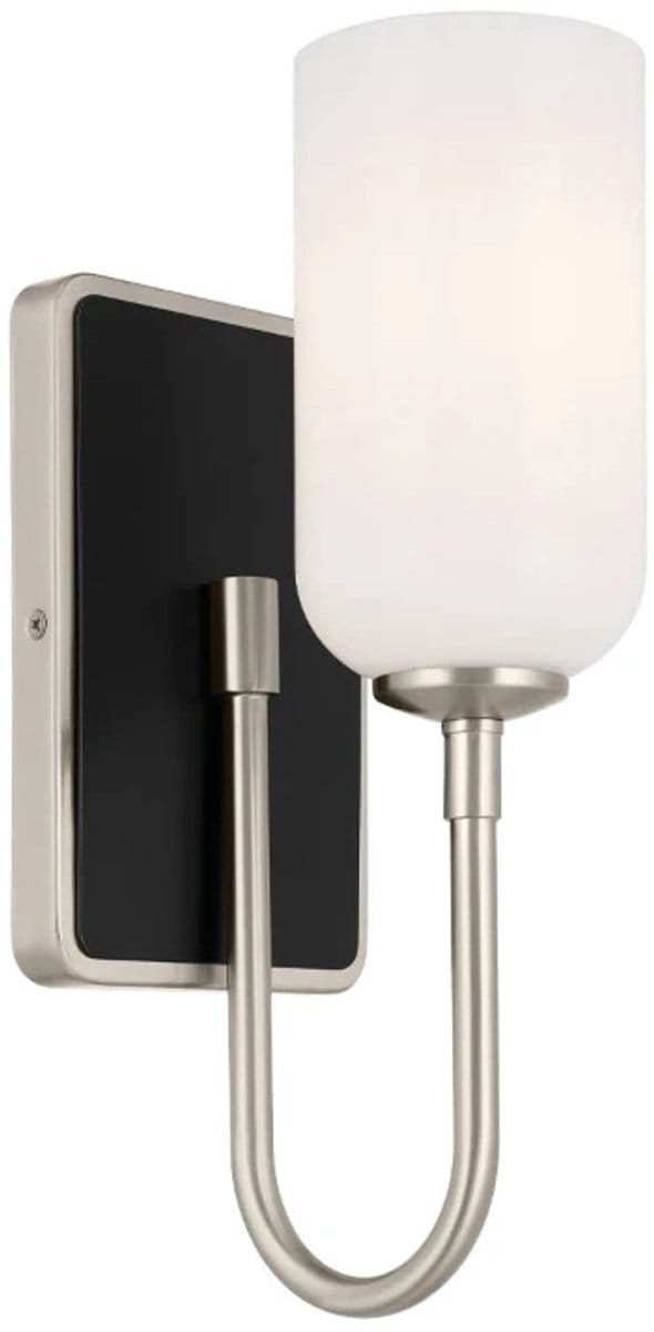 Kichler LED Wandlamp Solia | 1X E27 Max 3W | Brushed Nickel & Black