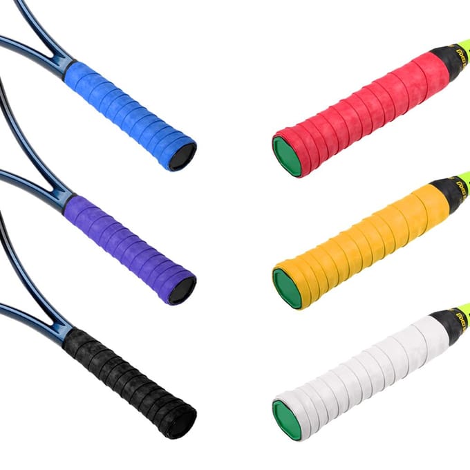 Poignées de raquette de Tennis antidérapantes, pour raquette de Badminton, surgrip vibrant, bandeau anti-transpiration 25pcs noir