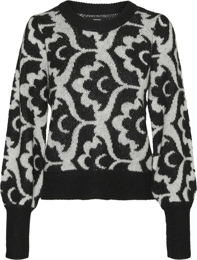 VERO MODA - VMTARI LS O-NCK JACQUARD PULLOVER GA BOO - Dames - Gebreide truien
