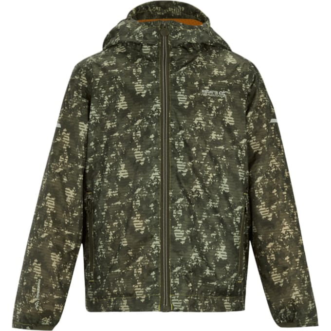 Regatta Waterdicht kinder/kinderjack Lever II Camo (Lichte Salie)