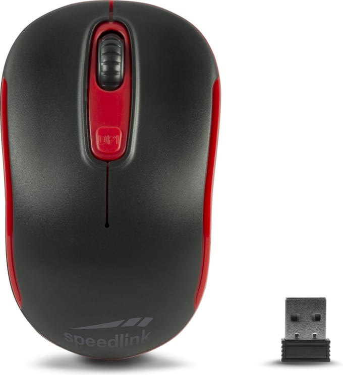 SpeedLink CEPTICA Muis Radiografisch Optisch Zwart, Rood 3 Toetsen 1600 dpi