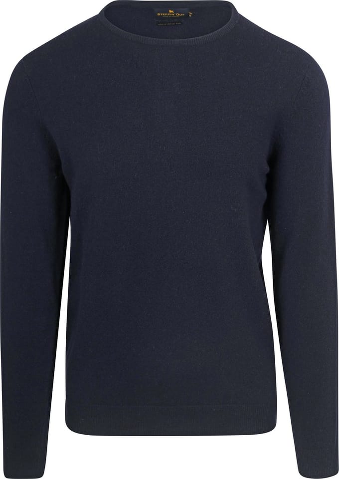 Steppin' Out Trui Cashmere Navy - Maat S - Heren - Pullovers