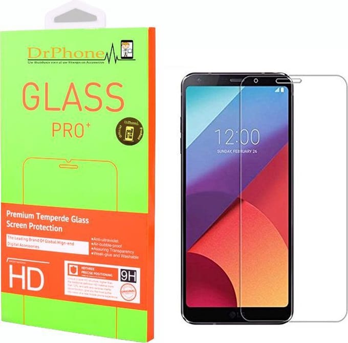 DrPhone 1x A6 2018 Glas - Glazen Screen protector - Tempered Glass 2.5D 9H (0.26mm)