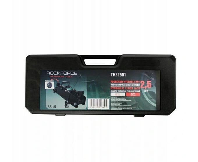 Rockforce RF-TH22501C - Hydraulische Krik - 2,5 Ton - Mechanische Blokkeer - Draagbare Koffer