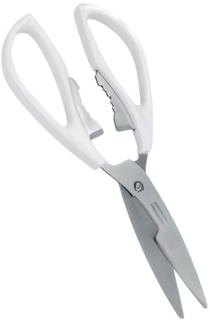 Metaltex - Keukenschaar - 21 Cm - RVS - Wit - Zilver