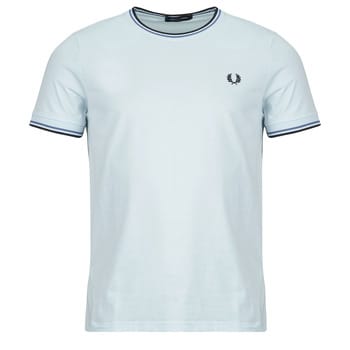 T-shirt met dubbel contrasterend biesje Fred Perry