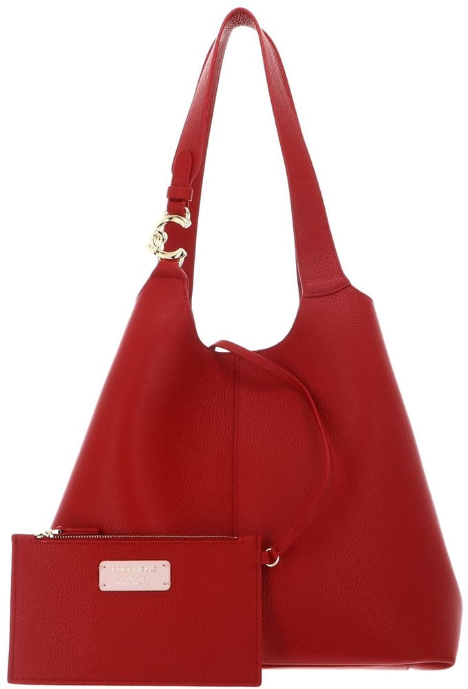 COCCINELLE Leren schoudertas C-Easy Shopper Scarlet rood