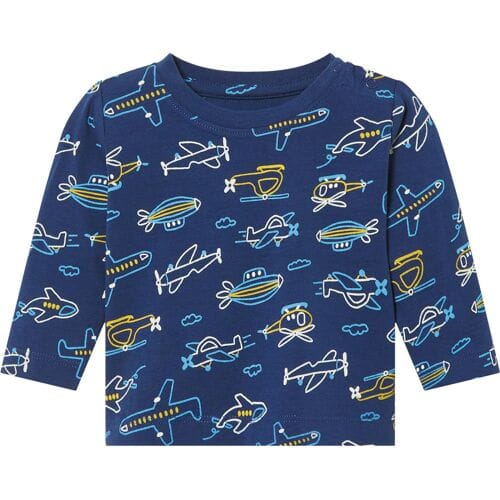 LUPILU Baby shirt (Marineblauw, 50/56)