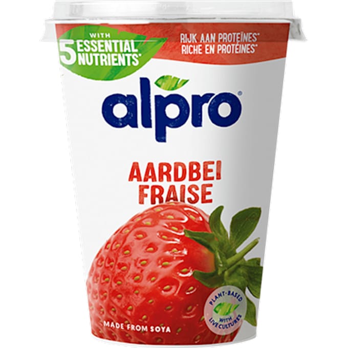 Plantaardige Variatie Yoghurt Aardbei