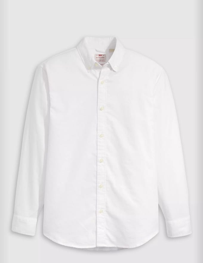 Levi´s ® Authentic Button Down Overhemd Met Lange Mouwen Wit M Man