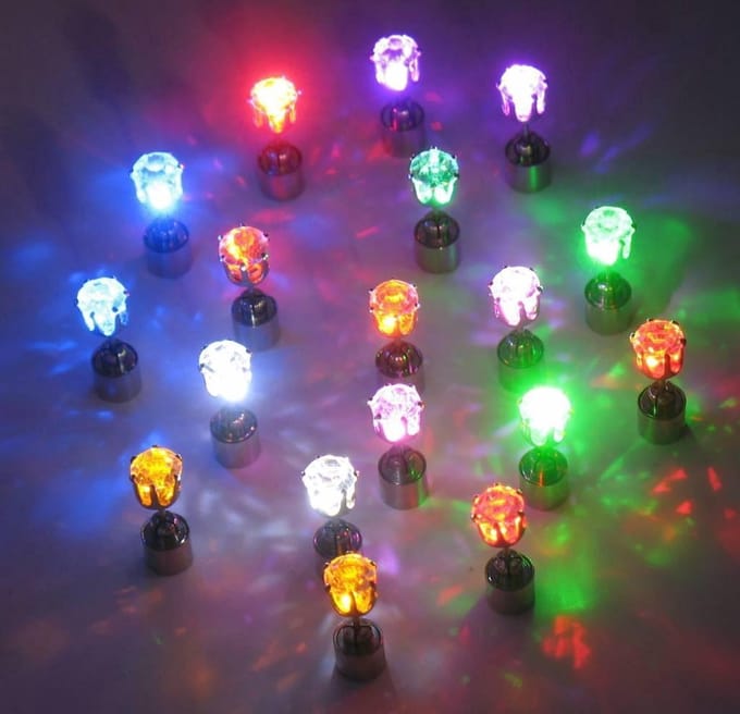 Dolphix - LED Oorbellen set Paars - 2 stuks