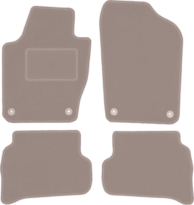 Beige veloursmatten voor: Volkswagen Polo V hatchback (2009-2017)