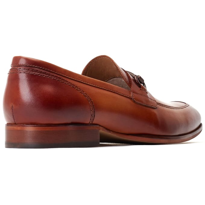 Base London Russo Leren Herenpantoffels Burnt Tan