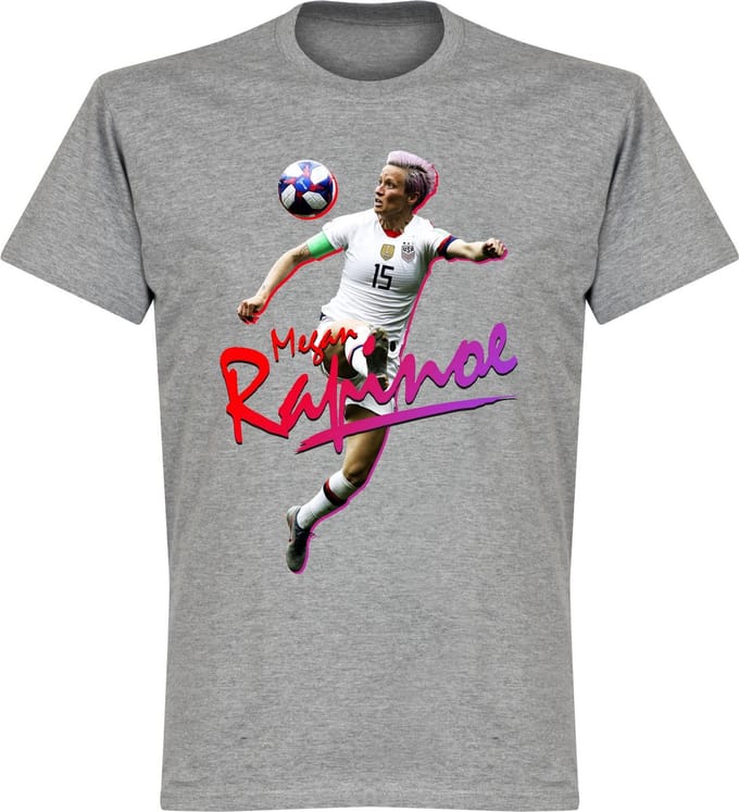 Megan Rapinoe T-Shirt - Grijs - M