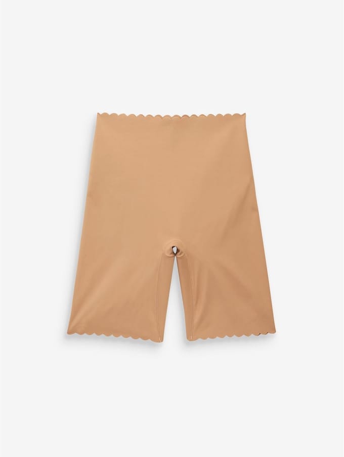 Next - Dames - Buik- en dijcorrigerende slip met geschulpte rand - Naturel