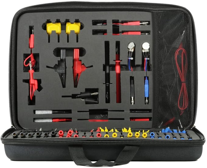 92-delige Universele Multimeter Meetkabels Set voor Auto Diagnose en Elektronica Testen