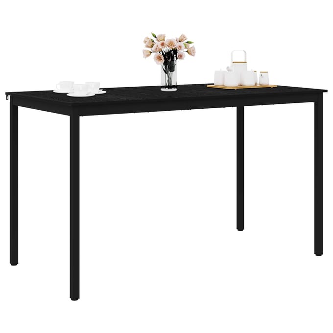 vidaXL - Staande - Bartafel - Bewerkt - hout - Rechthoekig