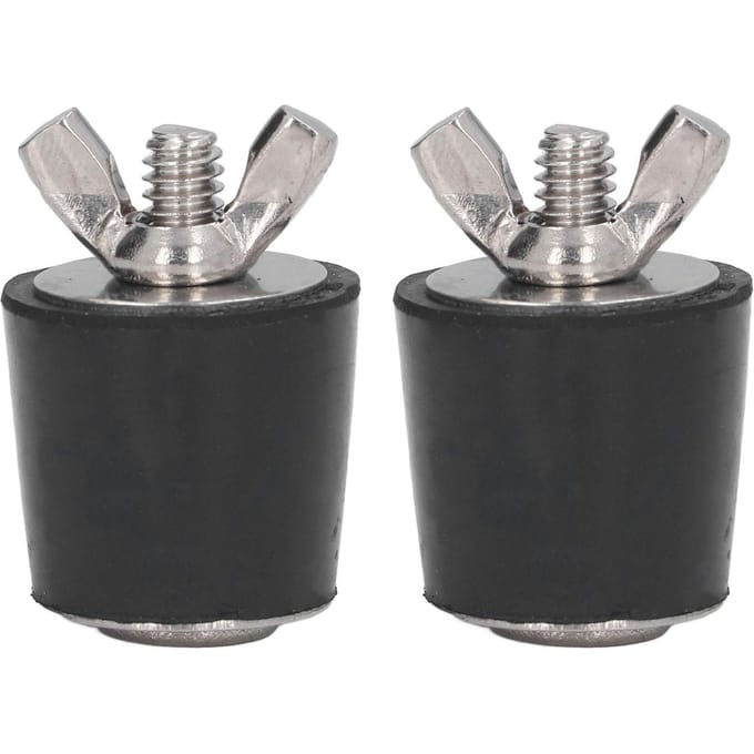2 stuks Zwembad Rubber Pluggen Winterklaar Maken Taps Toelopende Plug Zwembad Accessoires 25mm gray