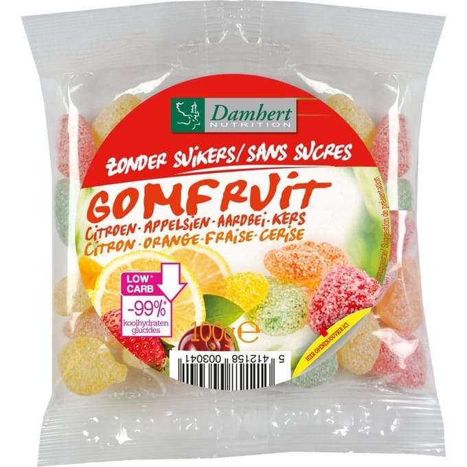 Damhert Fruitbonbons Zonder Suikers 100 Bonbons