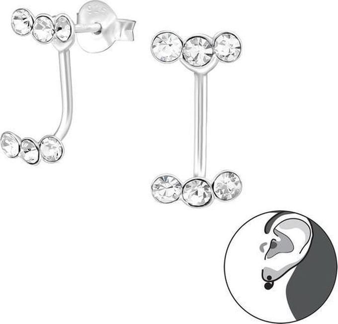 Amanto Oorbellen Eda - 925 Zilver E-Coating - 7x13mm