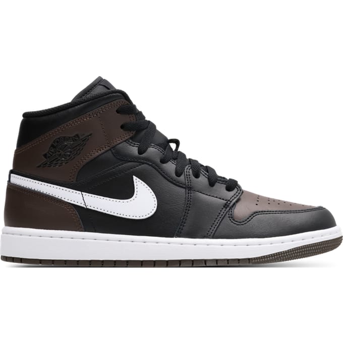 Jordan Aj1 Mid Sneakers Heren - Bruin - Maat 42.5 - Leer, Synthetisch