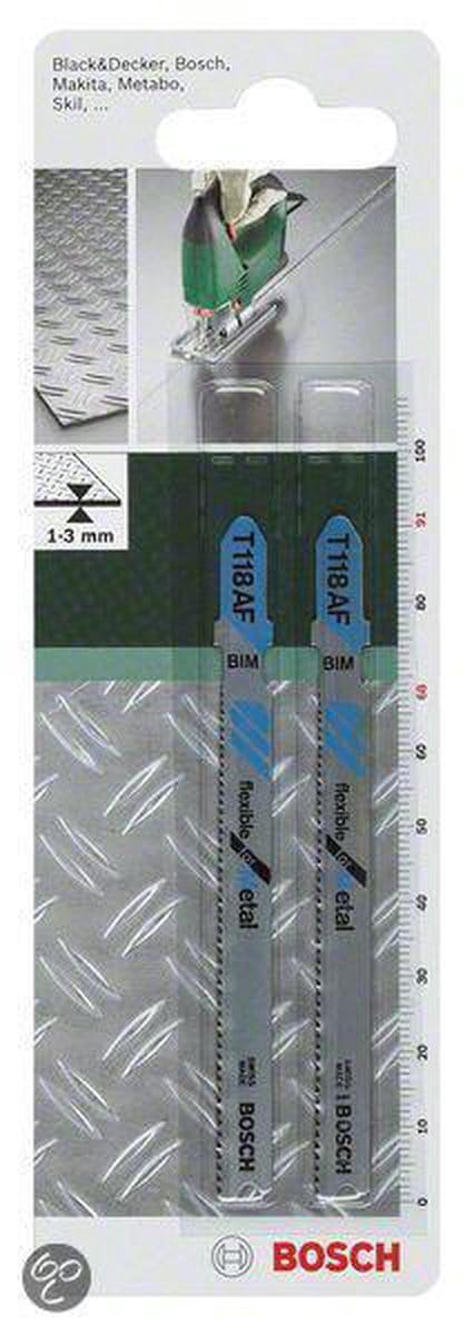 Bosch - Decoupeerzaagblad bimetaal, T 118 AF Flexible for Metal