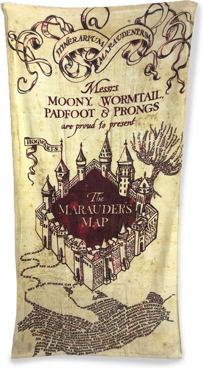 Handdoek Harry Potter "Marauders Map"