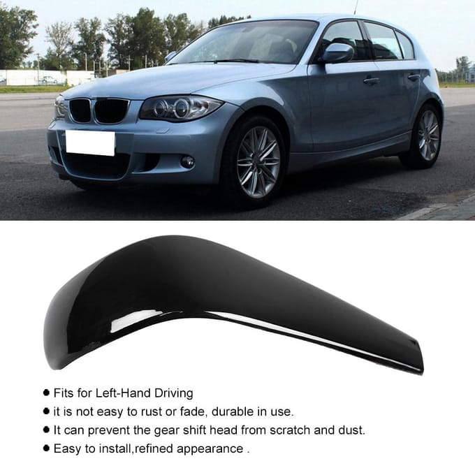 Versnellingspookknop Cover Handgreep Vangst Siersticker Past voor 1 Serie E90 E92 E93 E87 20052012 white