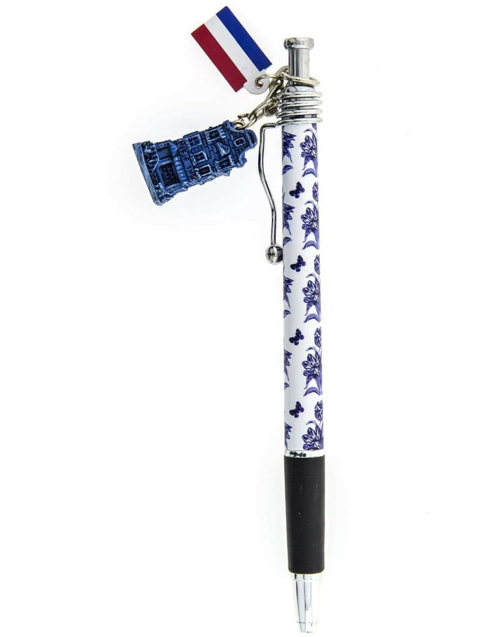 Pen Tulpen - Delfts Blauw - Huisje en Vlag