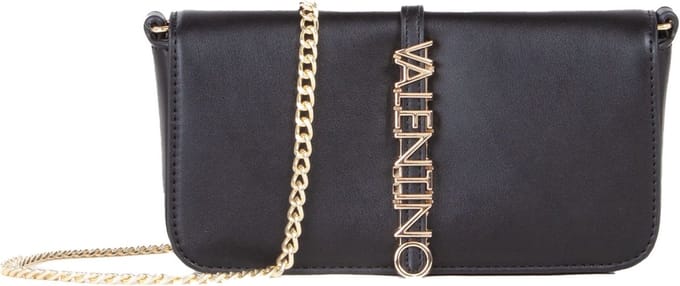 VALENTINO Schoudertas Special Materia Flap Bag Nero / Oro Zwart