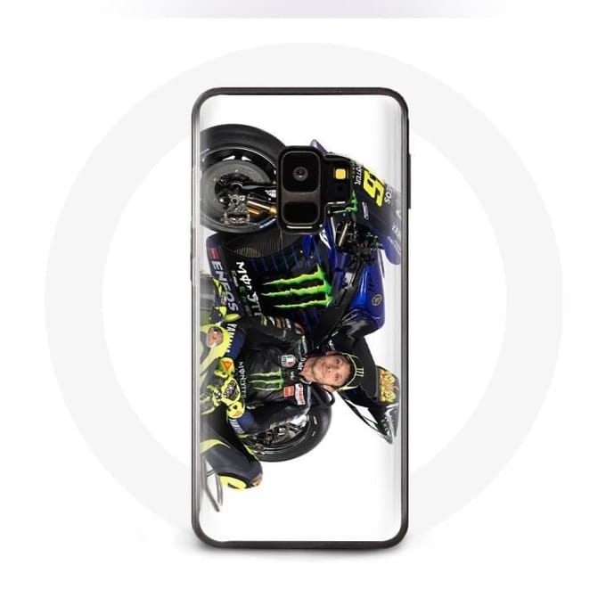 Case voor Samsung Galaxy S9 plus Valentino Rossi Speed ​​driver witte achtergrond