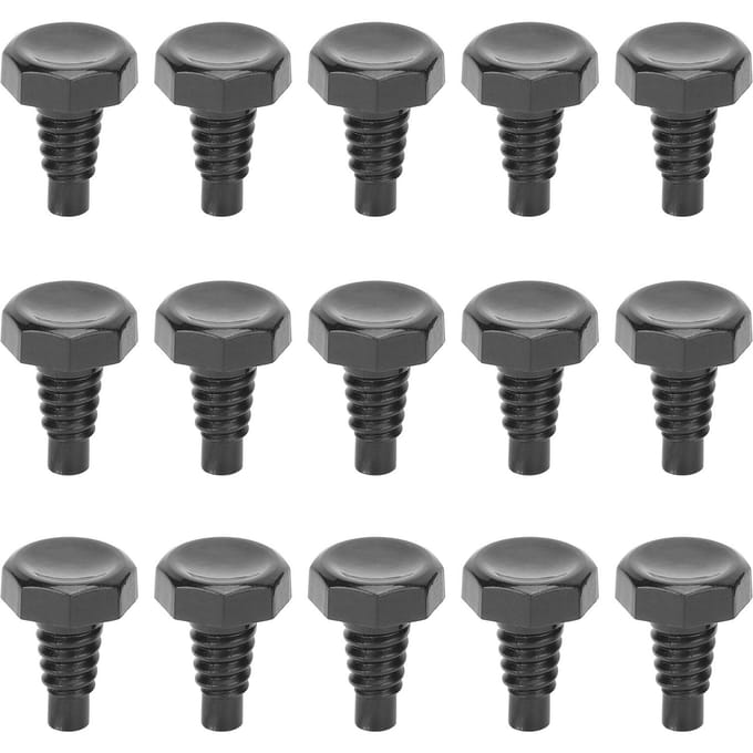 15 stuks Snooker Pool Keu Onderkant Cover Set Staartplug Beschermkap Anti-botsing Biljart Accessoire gray