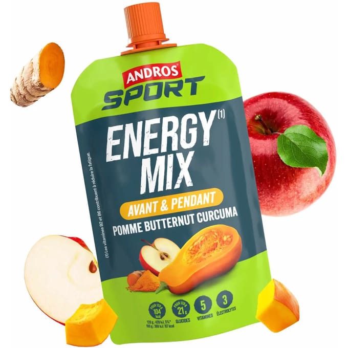 Energie drank Andros Sport Energy Mix Pomme Butternut Curcuma