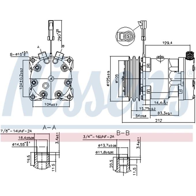 Compressor airconditioning NISSENS 89518