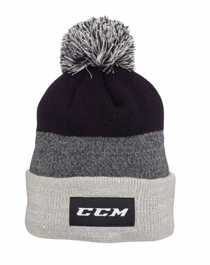 CCM - Team Cuffed Pom Knit Zwart - One Size