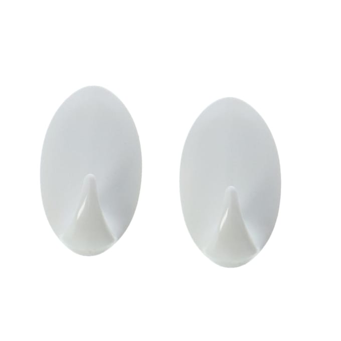 Metaltex Ophanghaak 7,3 X 4,6 Cm Wit 2 Stuks