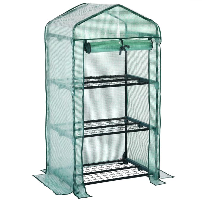 Gardebruk Foliekas – 0,38 m³ – 126x49x69cm – Incl. Grondanker – Groen