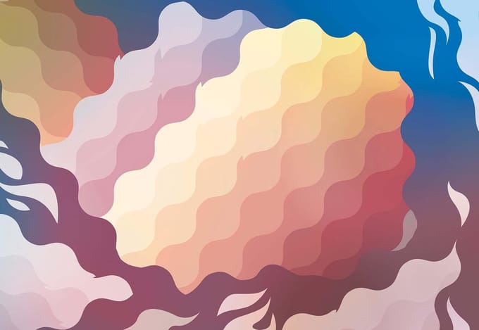 Fotobehang Abstract Art | PANORAMIC - 250cm x 104cm | 130g/m2 Vlies