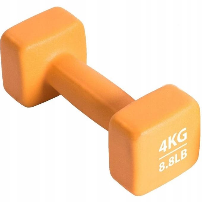 Pure2Improve - Dumbbell set 2x4kg - Gewichten met neopreen coating.