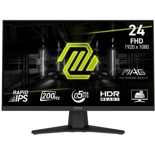 MSI MAG 244F Gaming monitor Energielabel E (A - G) 59.9 cm (23.6 inch) 1920 x 1080 Pixel 16:9 0.5 ms DisplayPort, HDMI IPS LCD