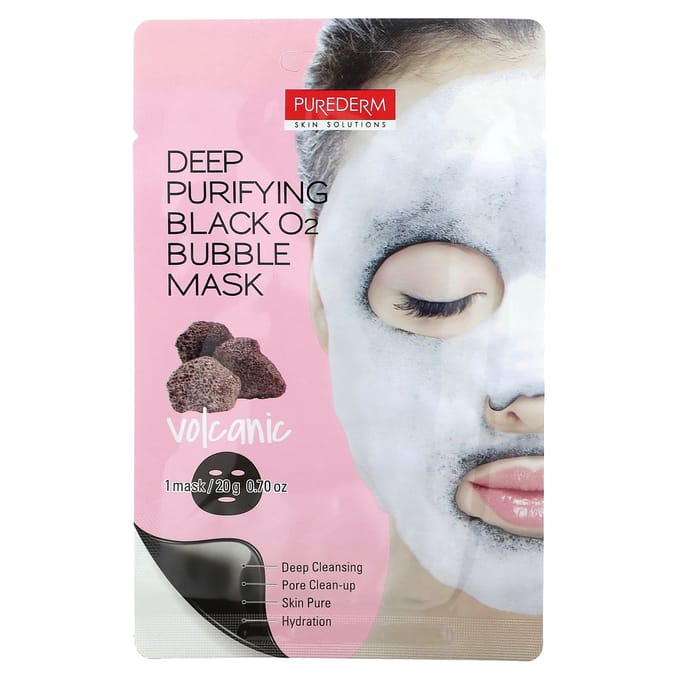Purederm Bubble Bąbelkująca Maska Do Twarzy Wegańska Volcanic 20G