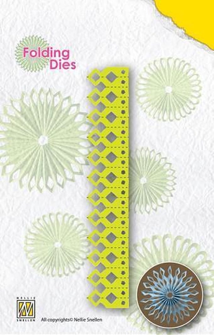 Nellie`s Rosette Folding Die sharp point