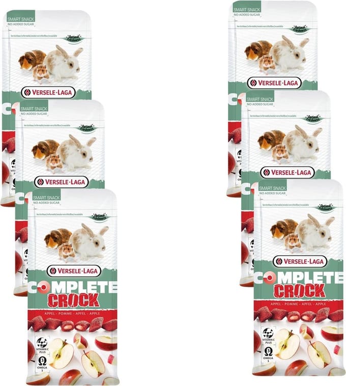 Versele-Laga Complete Crock Apple - Knaagdiersnack - 6 x Appel 50 g