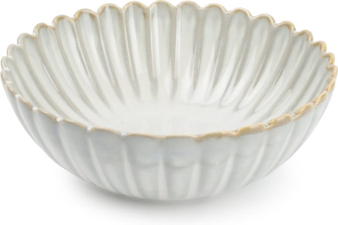 S|P Collection Kom 13xH4.5cm nuance white Lotus (Set van 4)