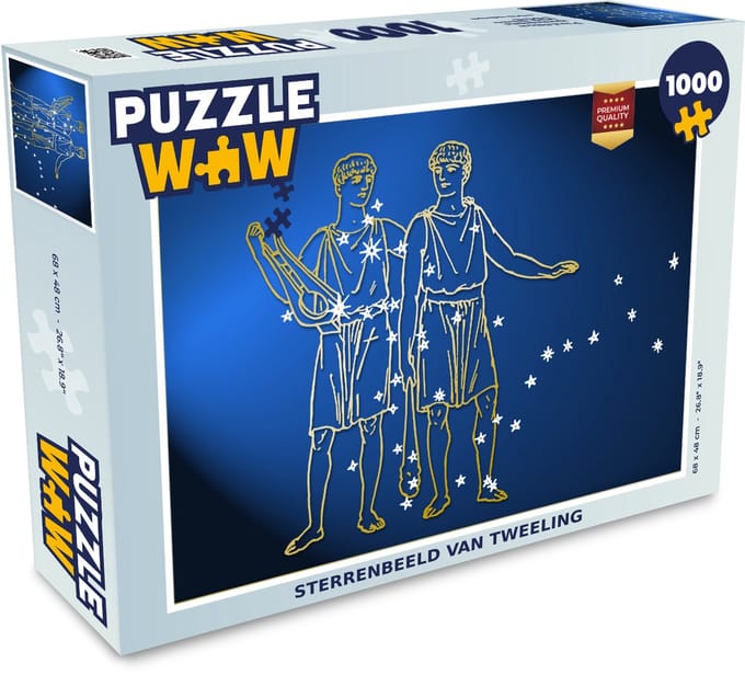 Puzzel Sterrenbeeld - Tweelingen - Maagd - Legpuzzel - Puzzel 1000 stukjes volwassenen